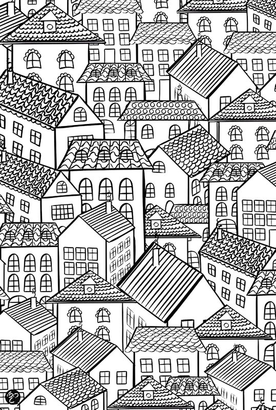 Kolorowanki Architektura dla dorosłych: do druku 34