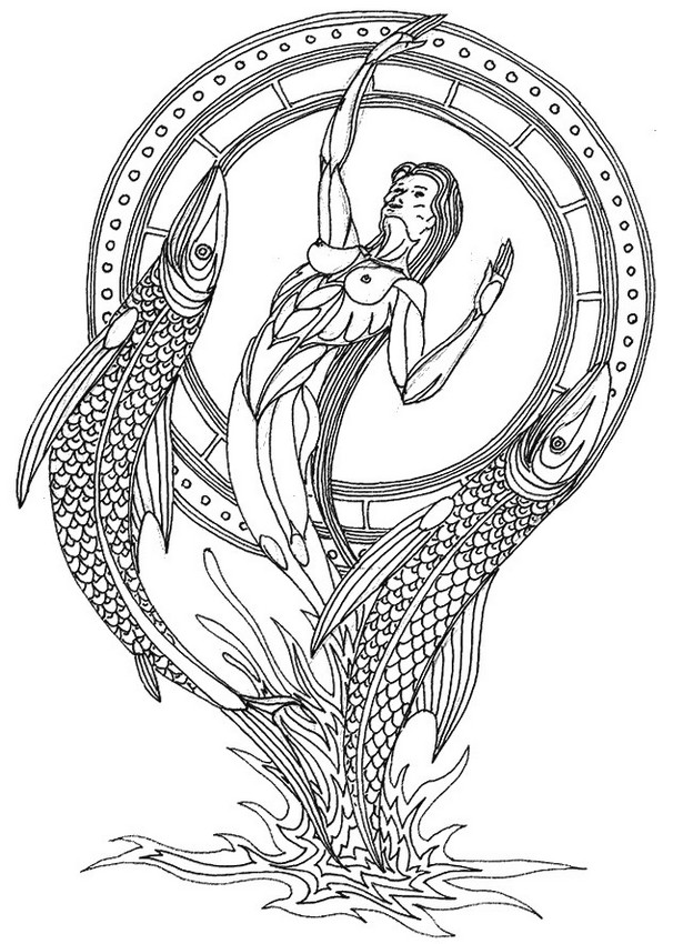 Kolorowanki Znaki zodiaku dla dorosłych: do druku 11
