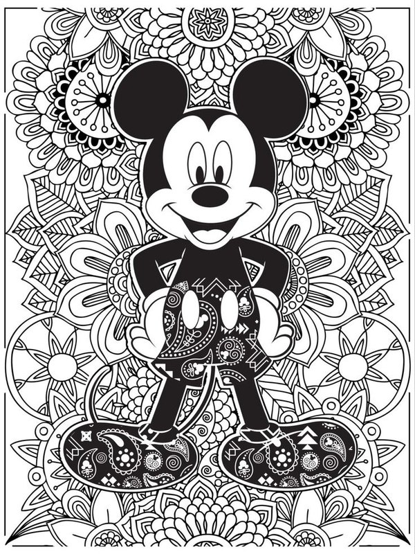 Kolorowanki Disney dla dorosłych: do druku 2
