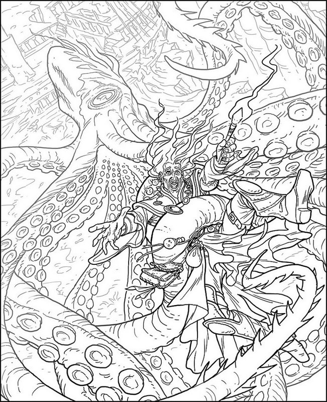 Kolorowanki Fantasy dla dorosłych: do druku 22
