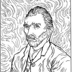 kolorowanki dla dorosłych: Van Gogh 1
