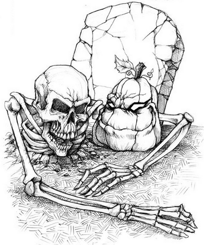 Kolorowanki Halloween dla dorosłych: do druku 10