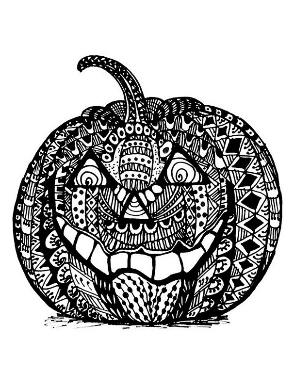 Kolorowanki Halloween dla dorosłych: do druku 36