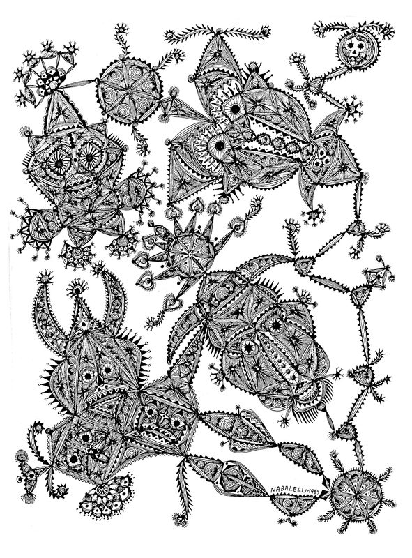 kolorowanki dla dorosłych Art brut do druku 3