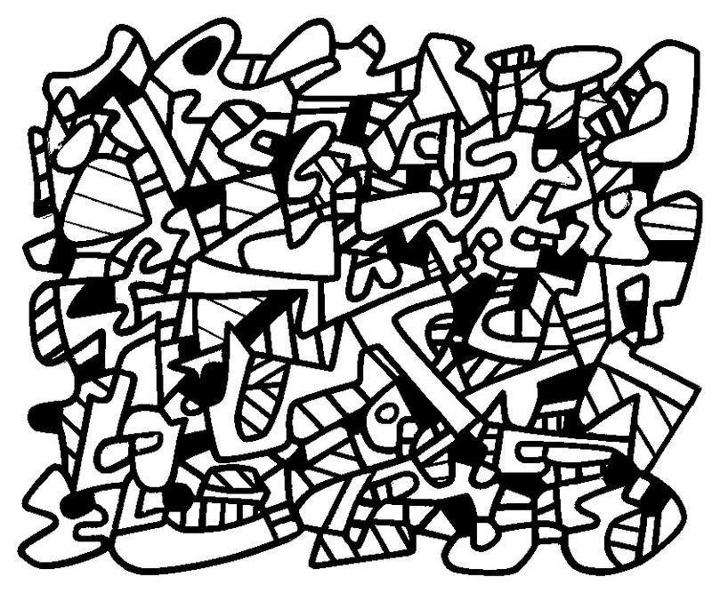 Kolorowanki Jean Dubuffet dla dorosłych: do druku 4