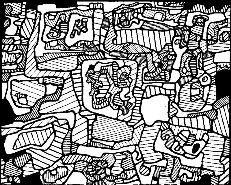 Kolorowanki Jean Dubuffet dla dorosłych: do druku 5