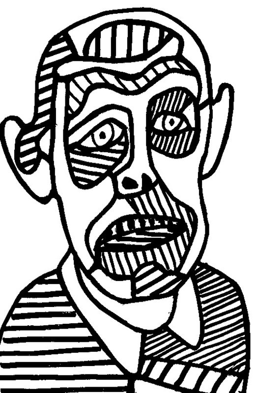 Kolorowanki Jean Dubuffet dla dorosłych: do druku 6