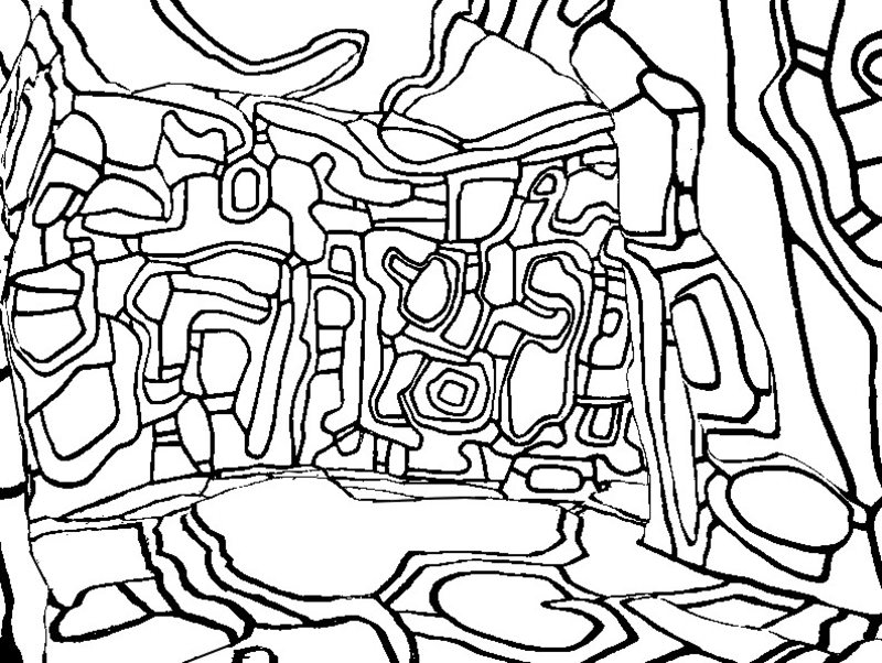 Kolorowanki Jean Dubuffet dla dorosłych: do druku 8