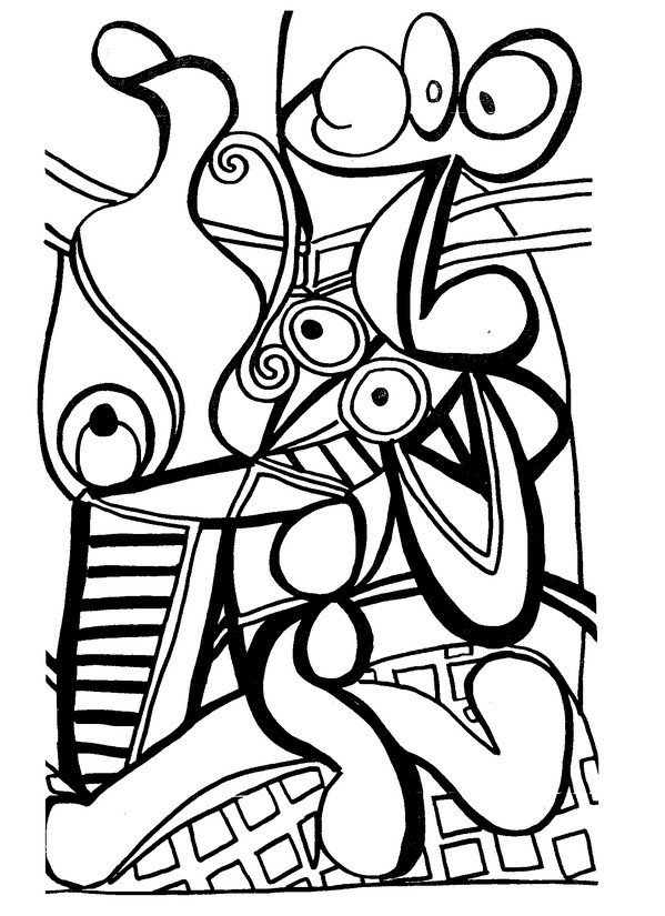 kolorowanki dla dorosłych Picasso do druku 1